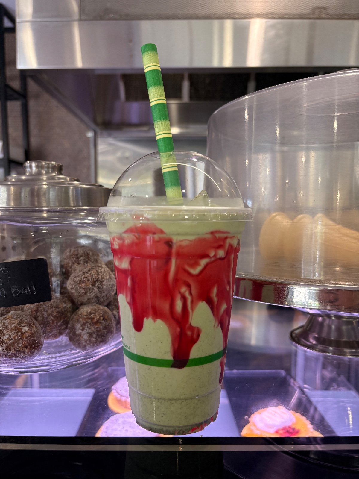 Strawberry Matcha latte